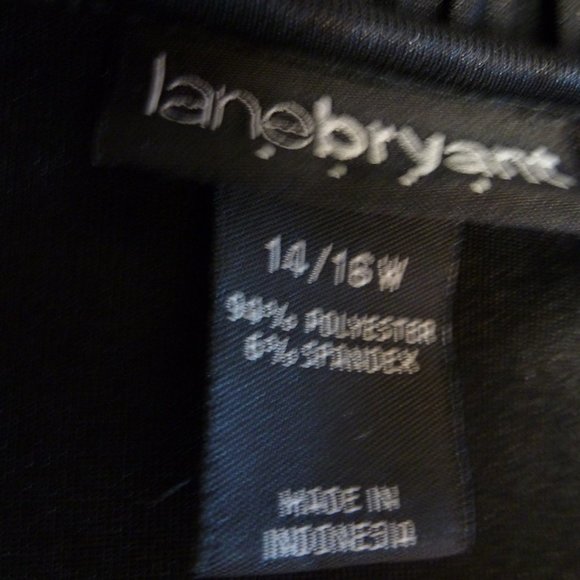 Date Night Black layered top for a full figure - Picture 6 of 10